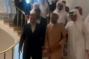 نشست سه جانبه وزیران خارجه ایران، قطر و عمان در تهران برگزار شد